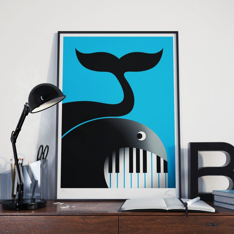 Swing WhaleTirage Fine Art sur papier Hahnemühle | édition limitée | Christophe Andrusin