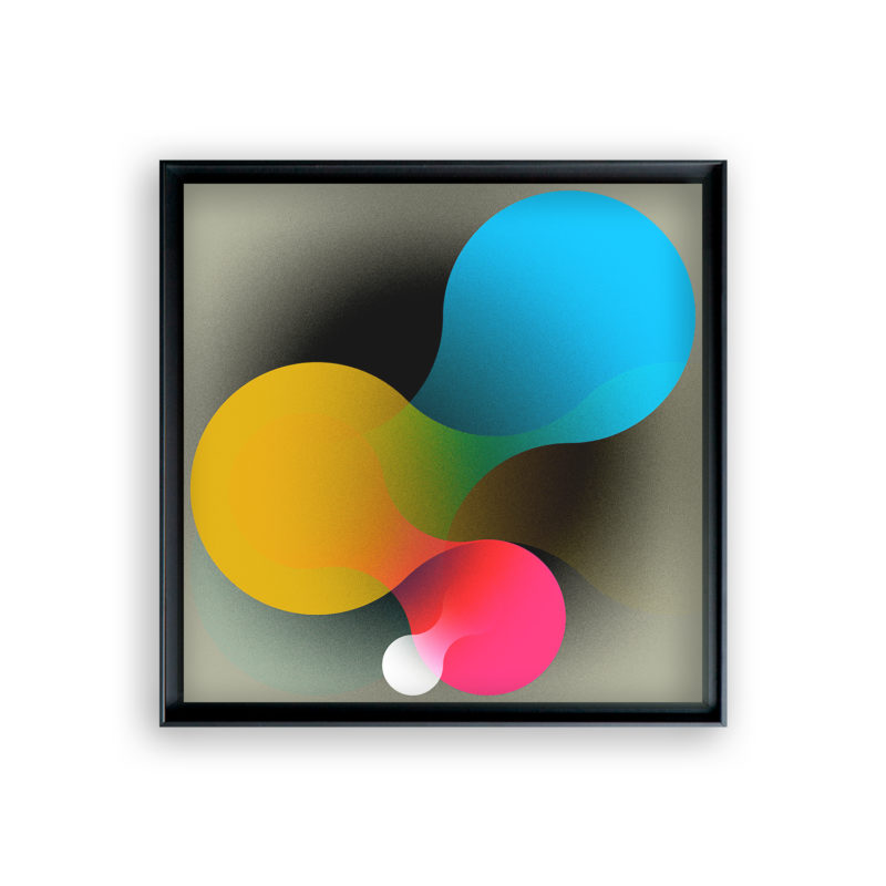 Sphere #03 tirage en subligraphie sur plaque aluminium Chromaluxe | édition limitée | Christophe Andrusin