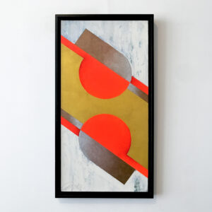 tête à tête - acrylique sur toile avec caisse américaine noire - format 33 x 66 cm + 2 cm de cadre © christophe andrusin