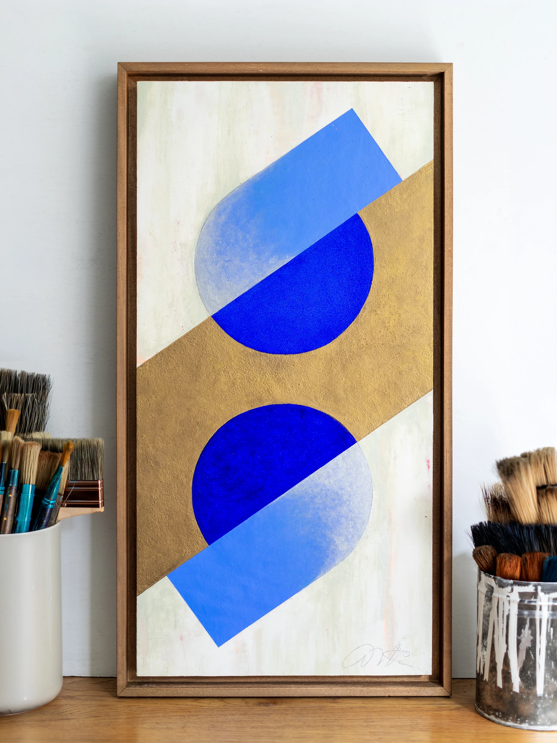 Tête à tête — Bleu, œuvre de Christophe Andrusin